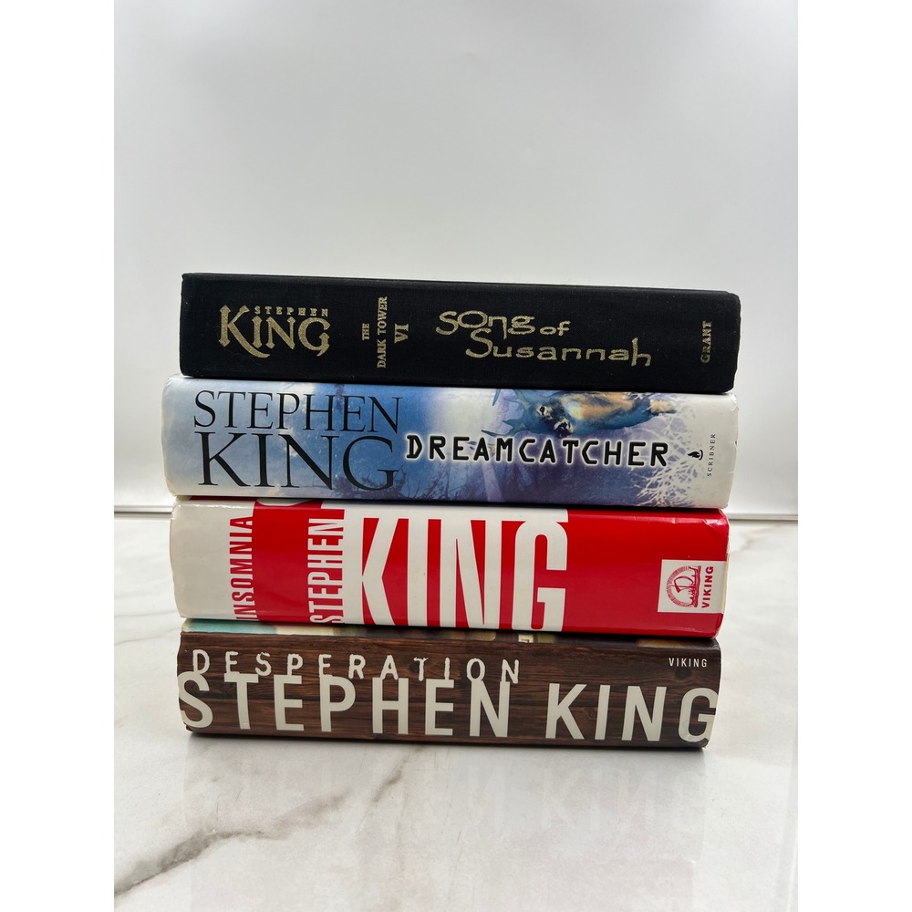 Stephen King Hardcover Book Lot Song of Susannah Dreamcatcher Insomnia Desperati